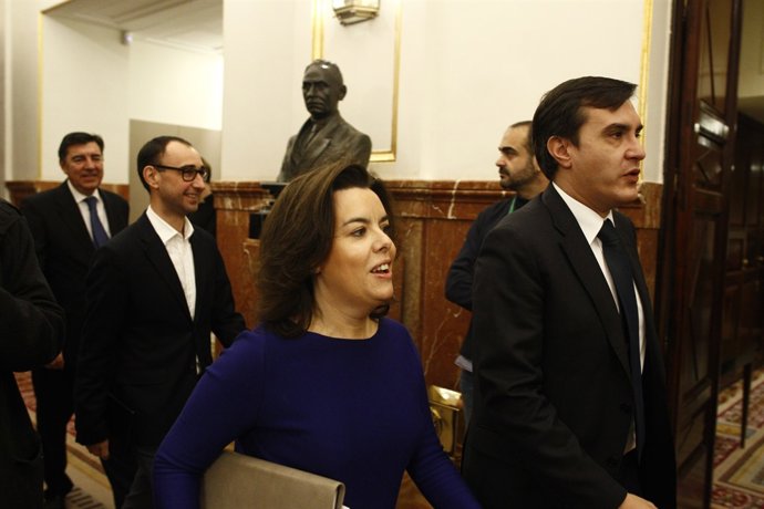 Soraya Sáenz de Santamaría en el Congrés