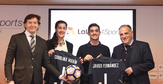 Lete, Carolina Marín, Javier Fernández y Tebas