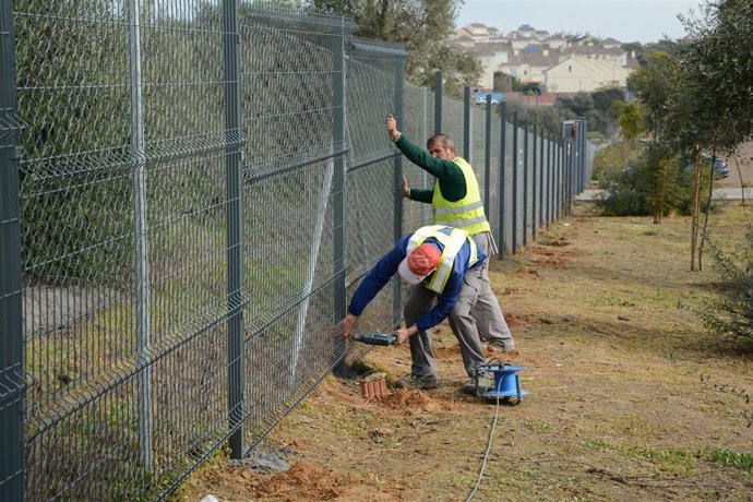 Instalación del cerramiento.