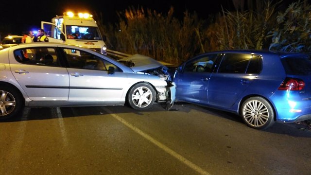 Accidente de tráfico en la carretera de los Yanquis