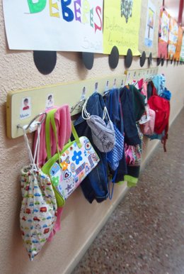 Aula, infantil, colegio, material escolar, alumnos