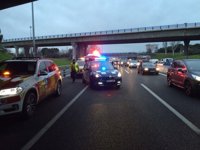 Herido grave un motorista de 29 años que ha chocado con un turismo en la A-2