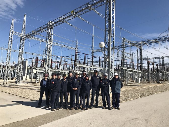 Bombers de la Generalitat en su sesión de formación