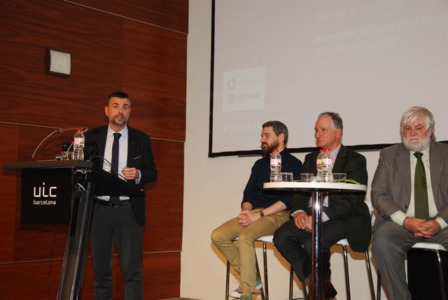 El conseller de Cultura Santi Vila en el acto