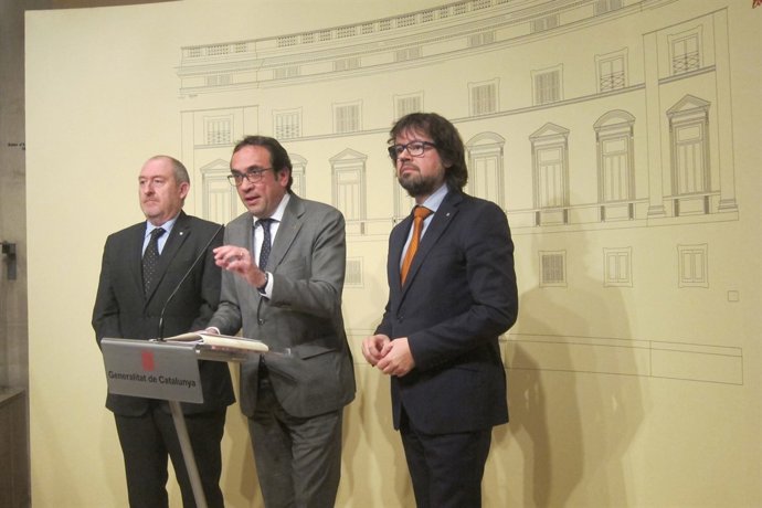 Joan Aregio, Josep Rull y Ricard Font