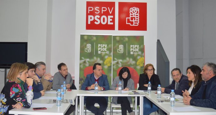 Reunión de representantes del PSPV en Castellón