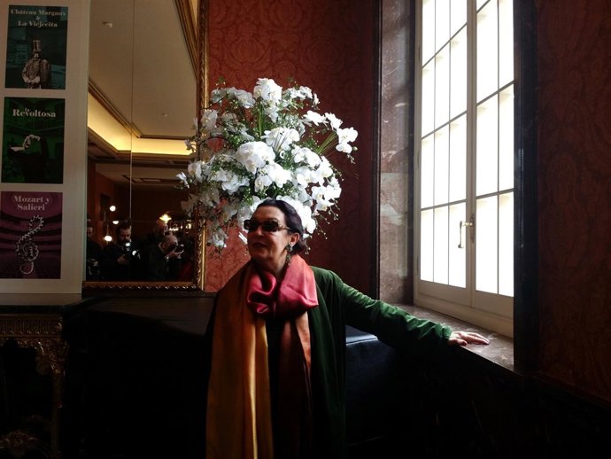 La cantante Martirio posa en el Teatro de la Zarzuela