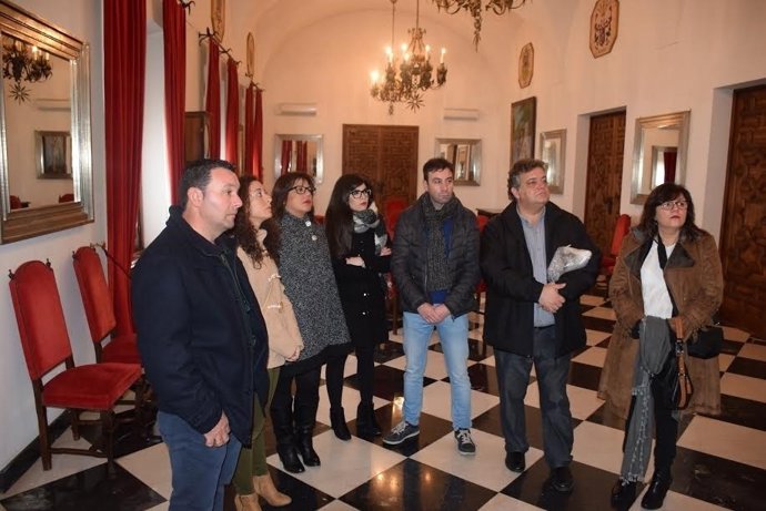 Responsables municipales de Montbui y Mata de Alcántara visitan la diputación