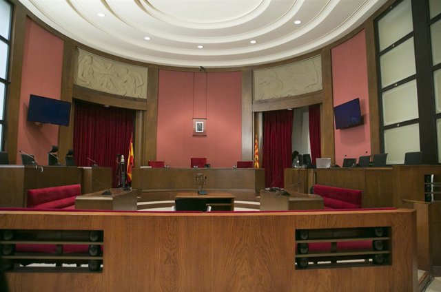 Sala del TSJC que acollirà el judici d'Artur Mas pel 9N 