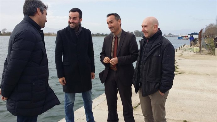 L.Soler y J.P.Gómez, en el centro de la imagen