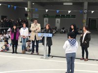 Cristina Uriarte inaugura el nuevo edificio del centro público Aiete en San Sebastián