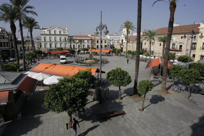 La Plaza de España de Mérida, en una imagen de archivo
