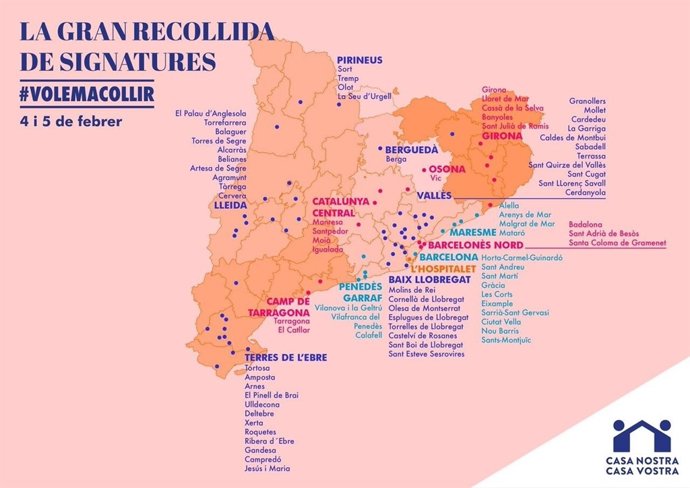 Cartell de les jornades de la campanya 'Casa nostra, casa vostra'