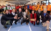 Ruth Beitia entrega a Santander tres de los trofeos ganados en 2016