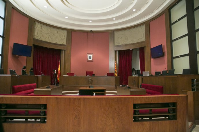 Sala del TSJC que acollirà el judici d'Artur Mas pel9 