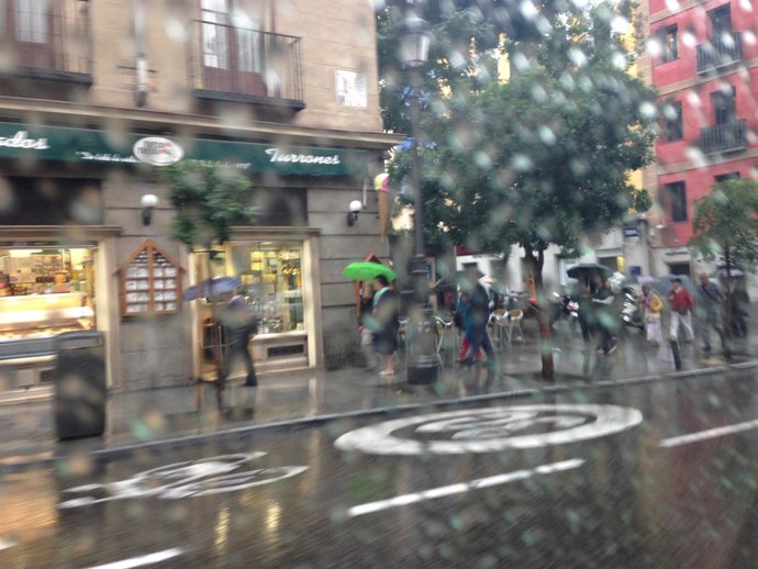 Lluvia, paraguas, mal tiempo