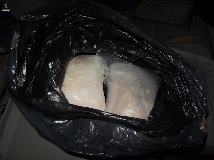 La Guardia Civil incauta 2,2 kilogramos de cocaína en La Jonquera