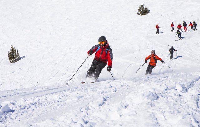 Esquí, Andorra, invierno, Grandvalira