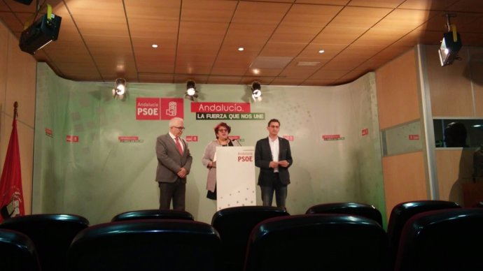 Los secretarios generales del PSOE de Granada y Almería y el consejero de Empleo