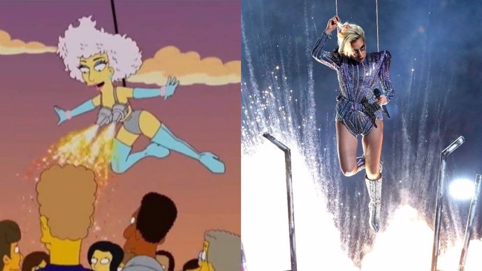 Los Simpsons y Lady Gaga