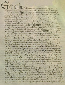 Copia del Acta de coronación de Catalina de Foix y Juan III de Albret.