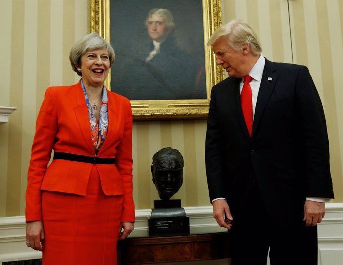 Donald Trump y Theresa May