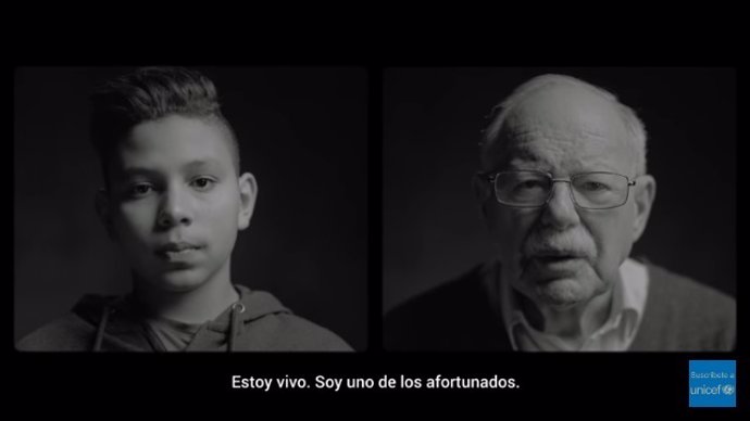 Vídeo de UNICEF: dos refugiados de distintas generaciones describen su historia