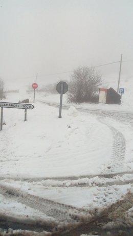 Temporal de nieve y frio en Somiedo