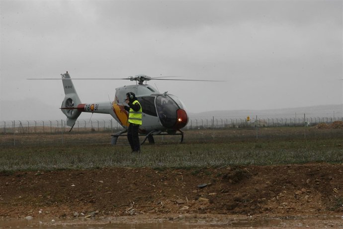 Helicóptero en Eurocopter (Albacete)
