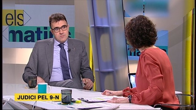El secretario de Hacienda de la Generalitat, Lluís Salvadó en TV3