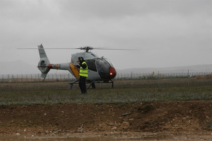 Helicóptero en Eurocopter (Albacete)