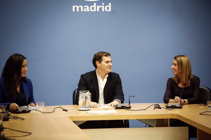 Albert Rivera se ha reunido con Begoña Villacís en la Asamblea de Madrid