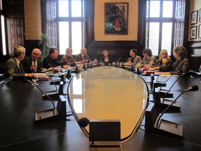  Reunió de la Taula del Parlament presidida per Carme Forcadell     