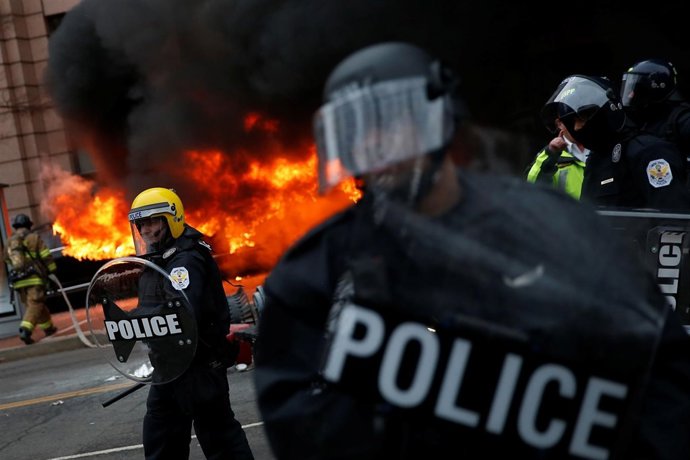 Altercados durante toma de posesión de Trump en Washington