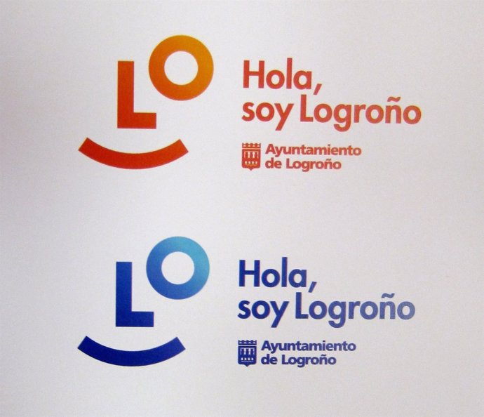 La nueva 'Marca Logroño', en dos de sus colores