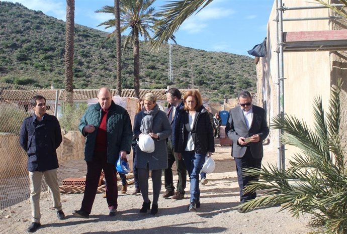 Noelia Arroyo, durante la visita al Monasterio