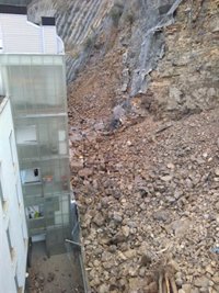 Gobierno vasco financia con una ayuda directa de 2 millones las obras de emergencia para estabilizar la ladera Kamiñalde