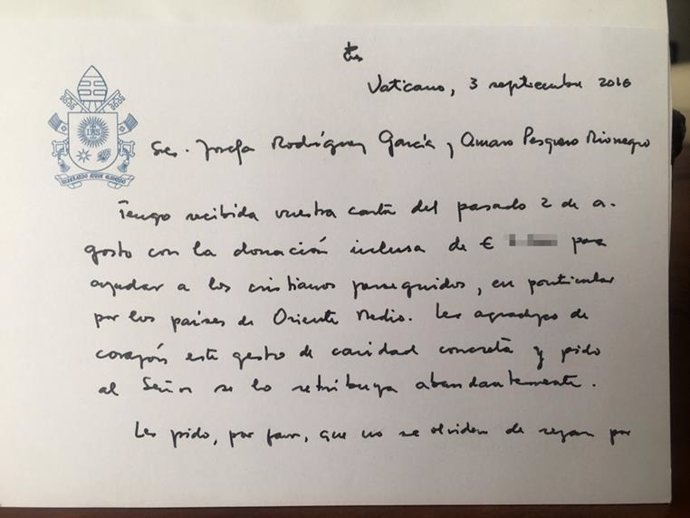 Carta del Papa Francisco