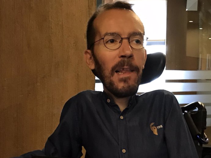 Pablo Echenique (Podemos), hoy en las Cortes de Aragón