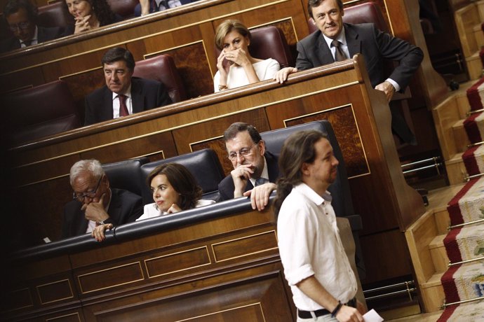 Rajoy y Pablo Iglesias en el Congreso