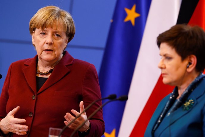 Angela Merkel y Beata Szydlo