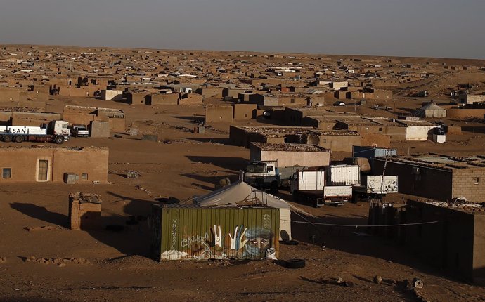 Campamento de refugiados saharauis de Boudjdour, en Tinduf