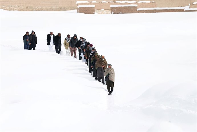 Intensas nevadas en el centro de Afganistán
