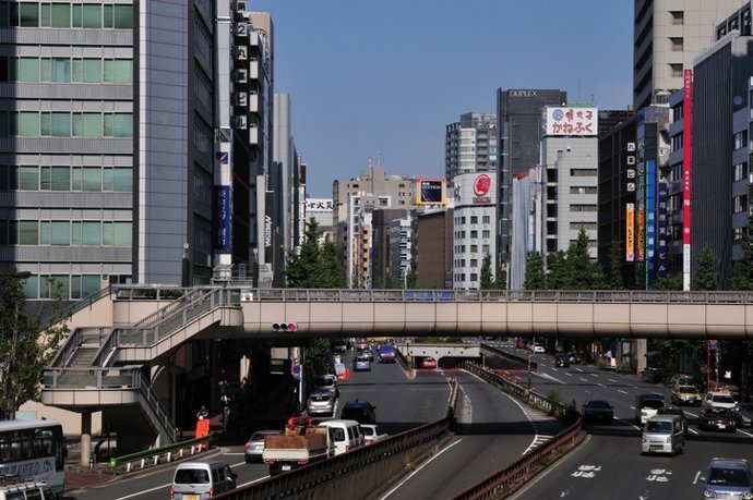 Carretera, casa, ciudad