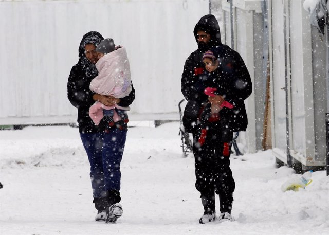 Refugiados sirios en Ritsona (Grecia)