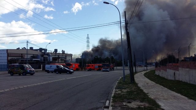 Imagen del incendio de Paterna