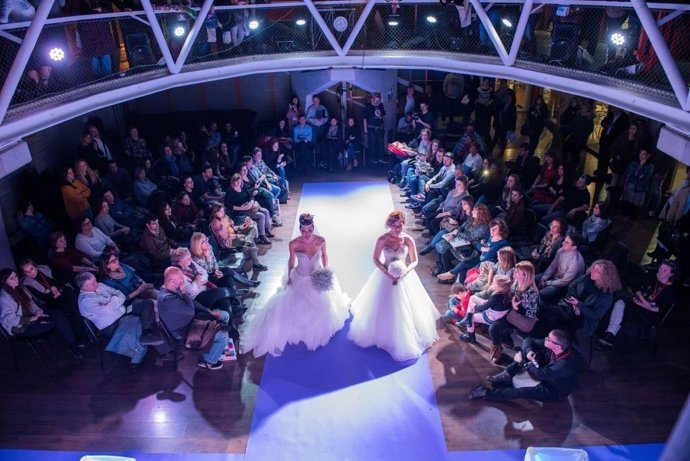 La desfilada nupcial de l'edició de 2016 del 'Bodamarket' a Granollers