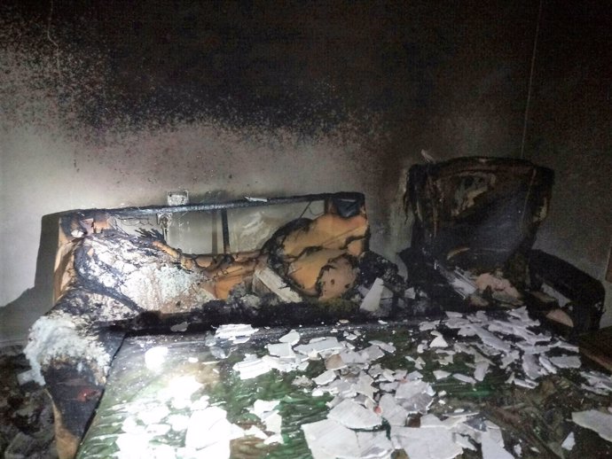 Incendio en una vivienda en Tíjola