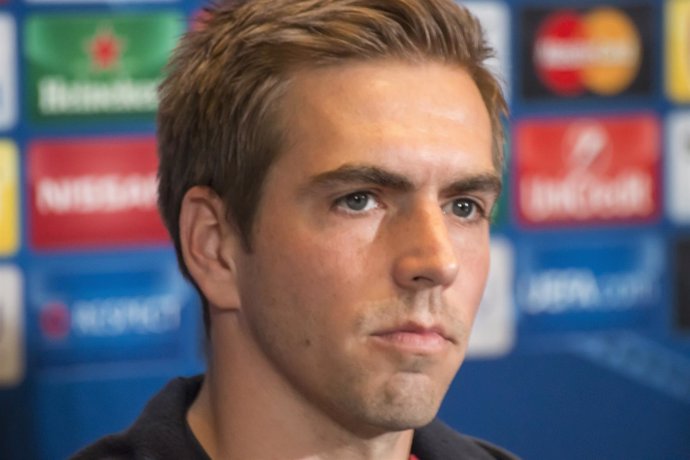 Philipp Lahm, Rueda de Prensa, Atlético de Madrid-Bayern de Múnich