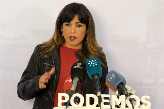 La coordinadora general de Podemos Andalucía, Teresa Rodríguez